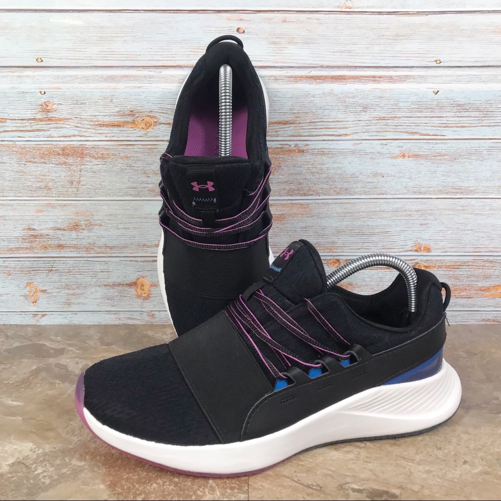 NEW Under Armour Breathe Lace Running Shoes Black Pink NWOB